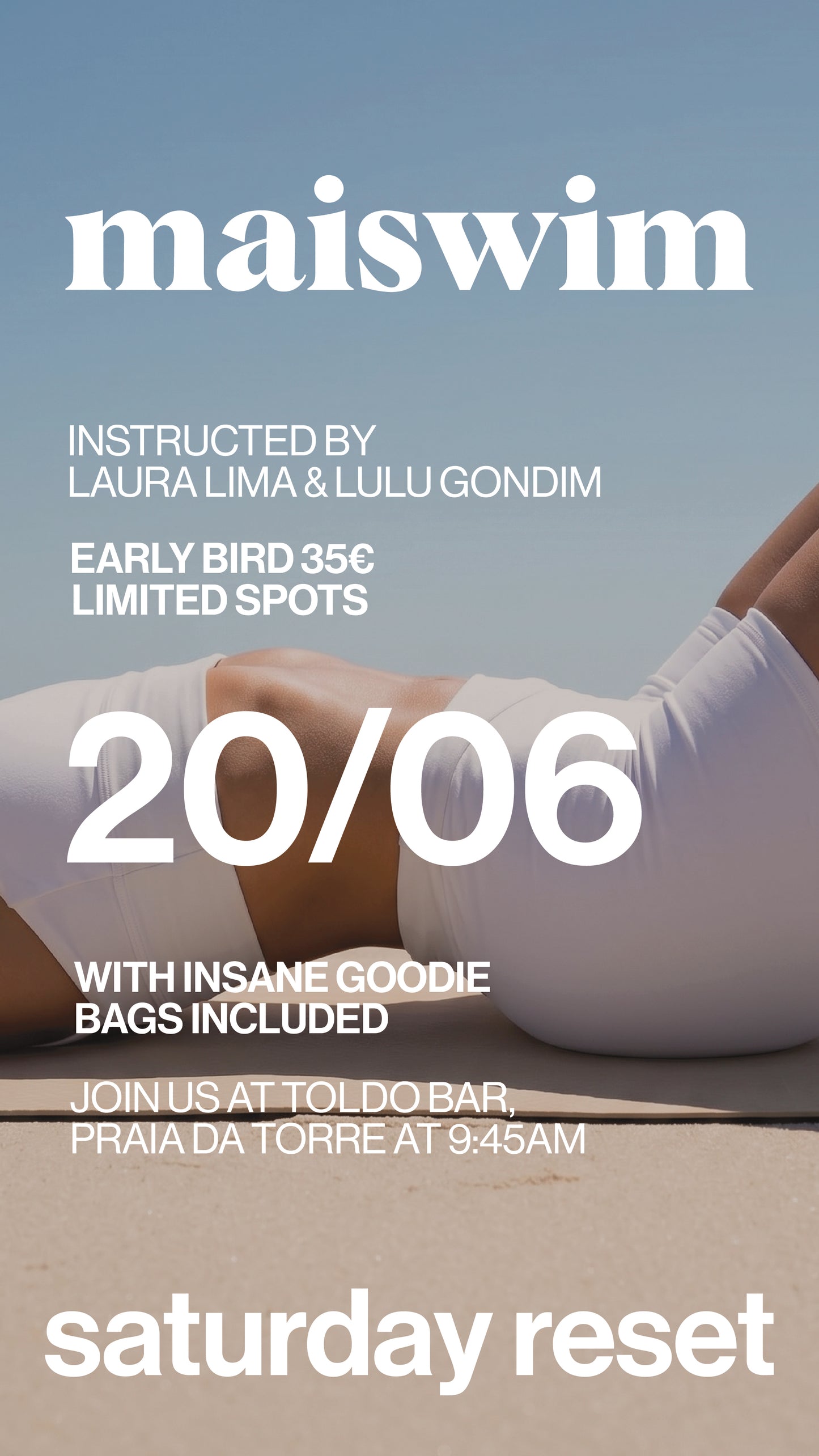 Maiswim Saturday Reset with Laura Lima & Lulu Gondim