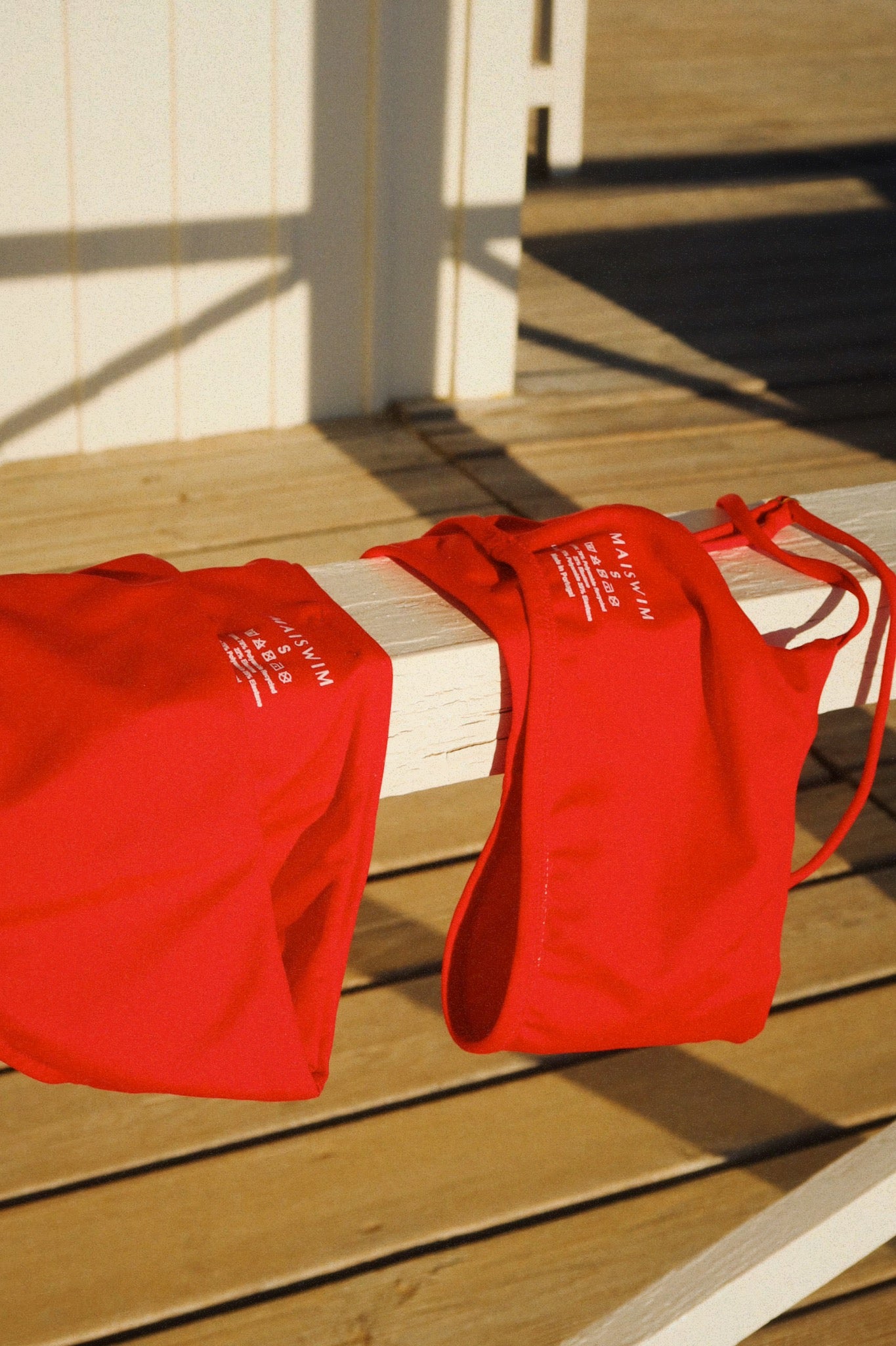 Period-Proof Cherry Red Menstrual Swimwear Bottoms