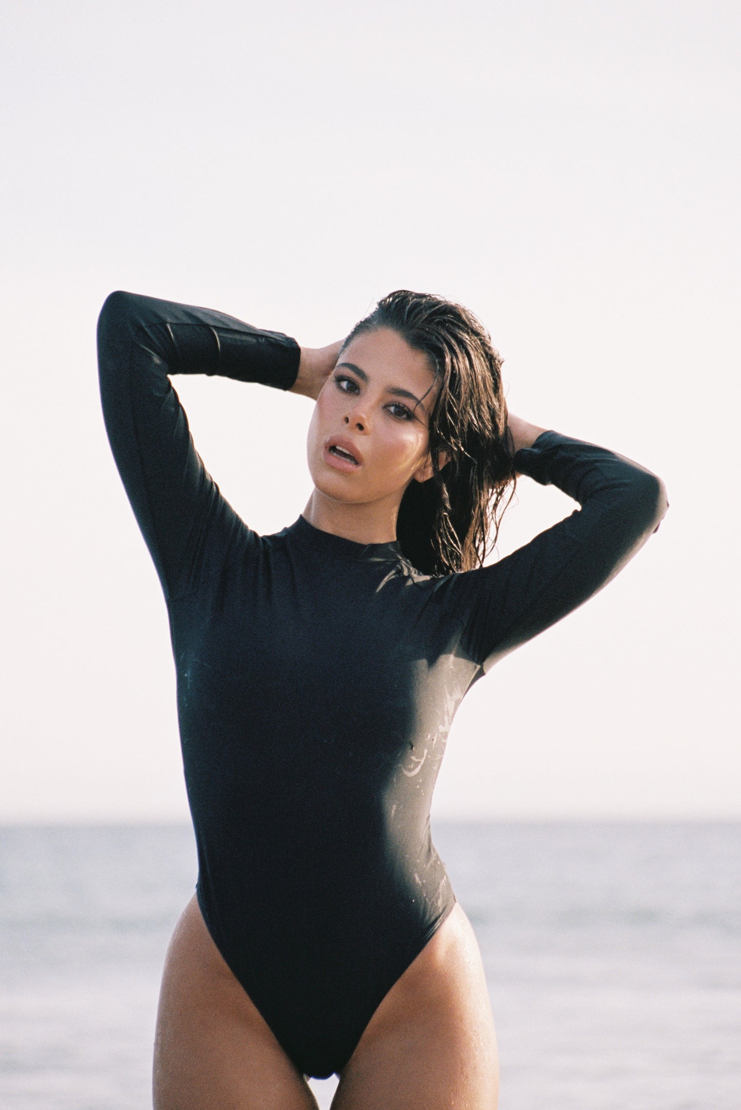 Midnight Black Leak-Free One-Piece Swimsuit